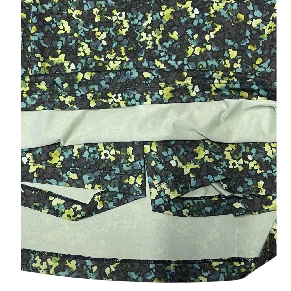 J.Jill | Green Abstract Elastic Waist Stretch Fit Knit Skort M‎ Tall